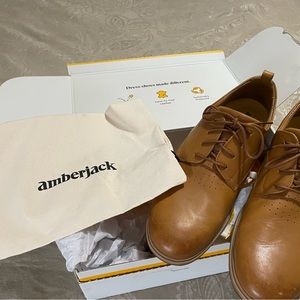The Original Amberjack shoes, men’s size 12, with box. Color: Honey.